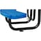 Global Industrial Round Kids Picnic Table, Blue, Expanded Metal, 46 in L, 24-1/2 in H Overall 277150KBL - alternate 2